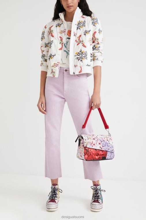 kukkainen tikattu takki Desigual naiset F4V041055 vaatetus