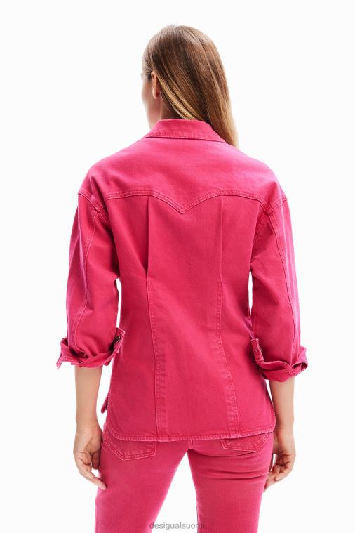 laskostettu farkkutakki Desigual naiset F4V0490 vaatetus