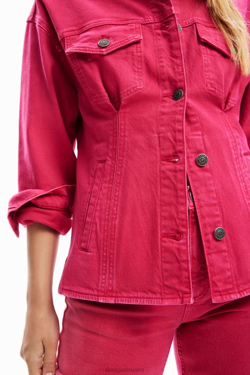 laskostettu farkkutakki Desigual naiset F4V0490 vaatetus