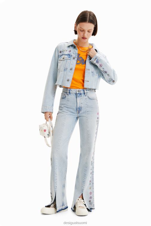 lyhyt kukkainen farkkutakki Desigual naiset F4V04835 vaatetus