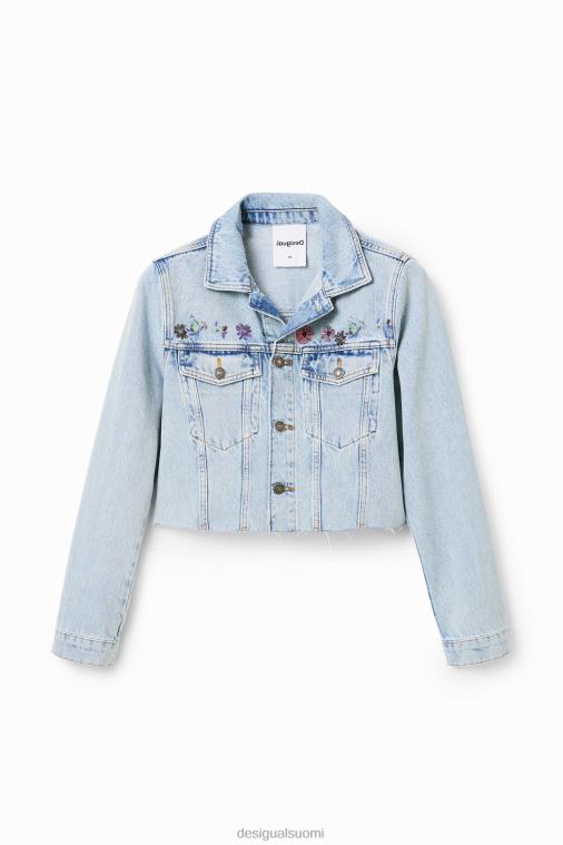 lyhyt kukkainen farkkutakki Desigual naiset F4V04835 vaatetus