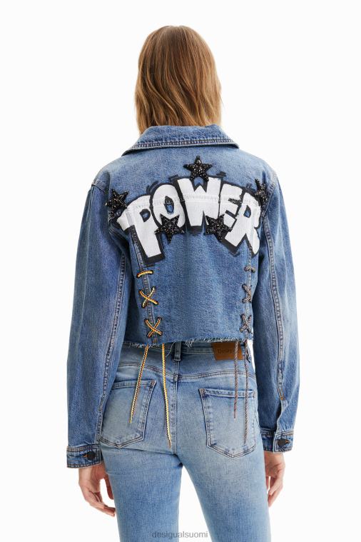 lyhyt power denim -takki Desigual naiset F4V04720 vaatetus