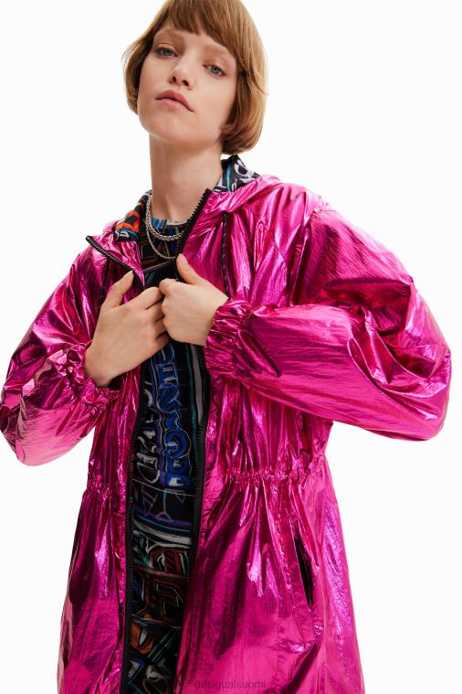 metallinen hupullinen parka Desigual naiset F4V04436 vaatetus