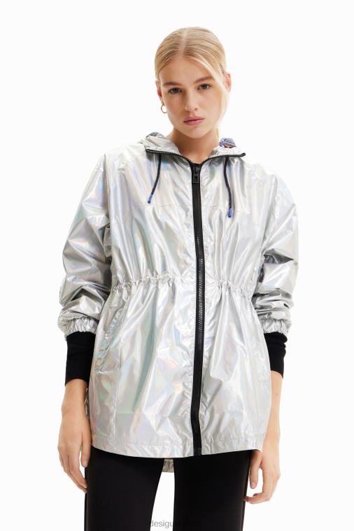 metallinen hupullinen parka Desigual naiset F4V04447 vaatetus