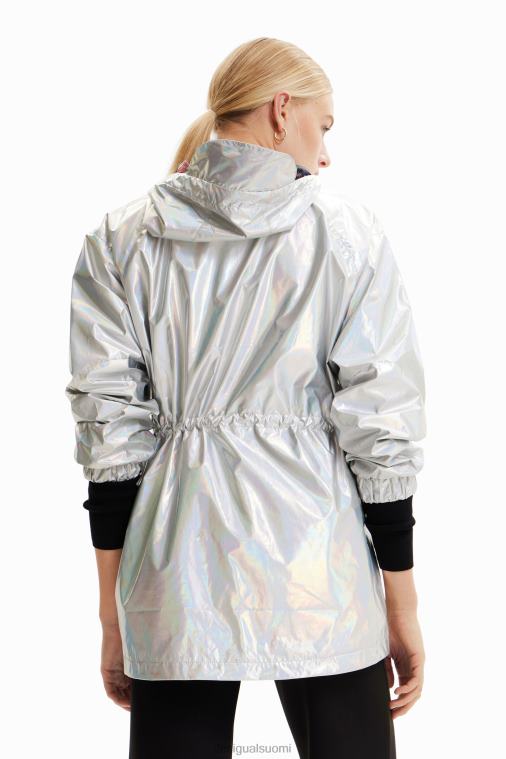 metallinen hupullinen parka Desigual naiset F4V04447 vaatetus