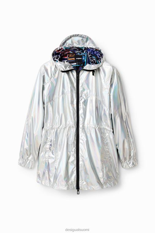 metallinen hupullinen parka Desigual naiset F4V04447 vaatetus