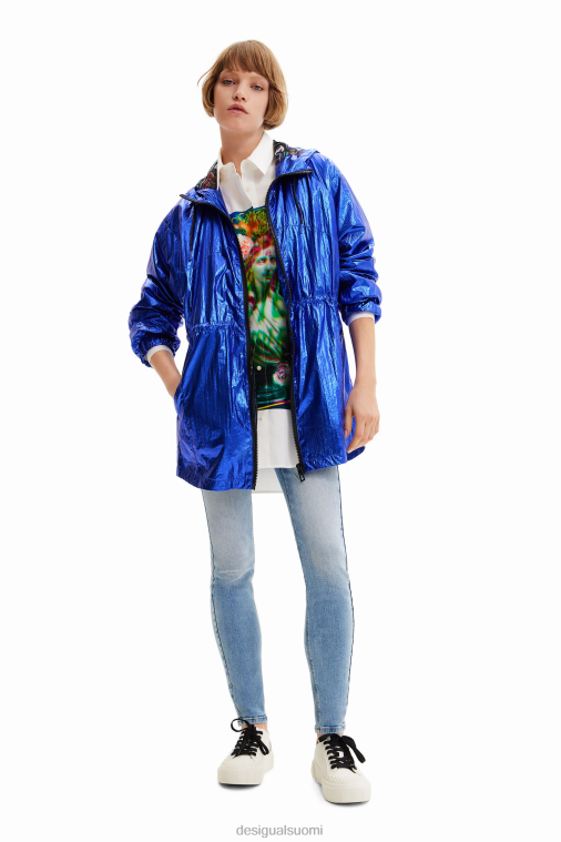 metallinen hupullinen parka Desigual naiset F4V04786 vaatetus