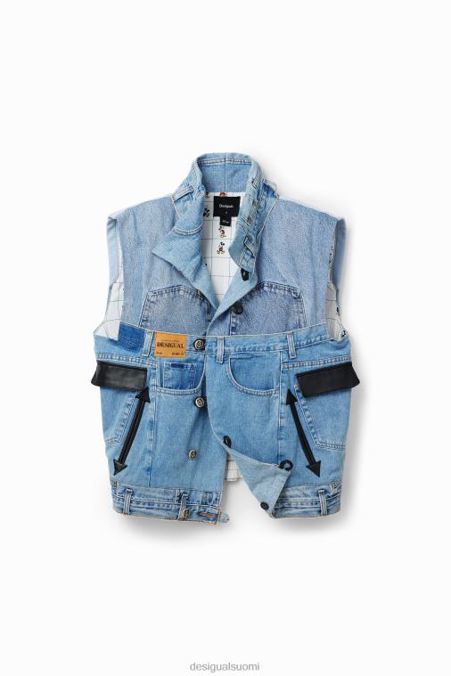 mikki hiiri -kuvake denim liivi - musta Desigual naiset F4V04976 vaatetus