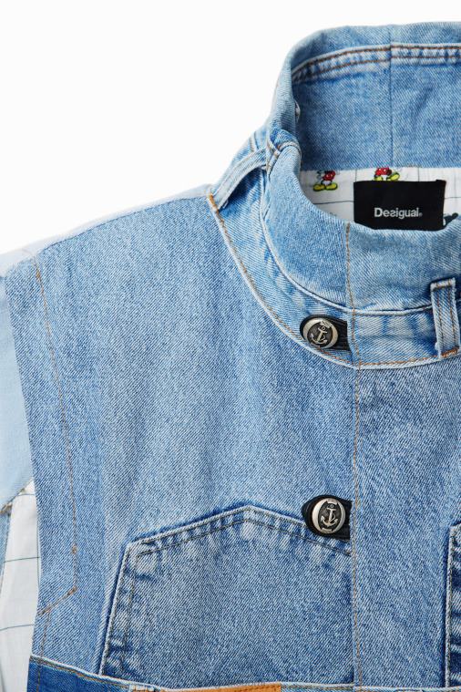 mikki hiiri -kuvake denim liivi - musta Desigual naiset F4V04976 vaatetus