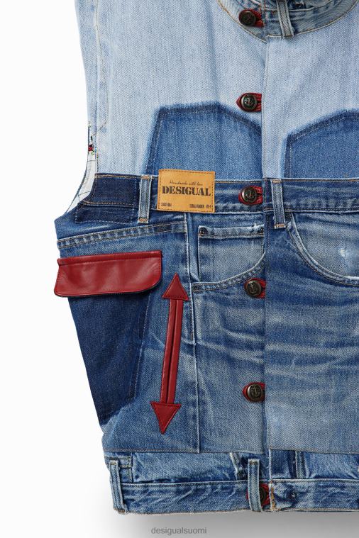 mikki hiiri -kuvake denim liivi - punainen Desigual naiset F4V04977 vaatetus