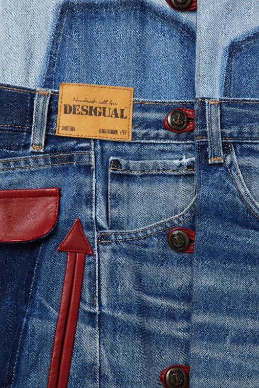 mikki hiiri -kuvake denim liivi - punainen Desigual naiset F4V04977 vaatetus