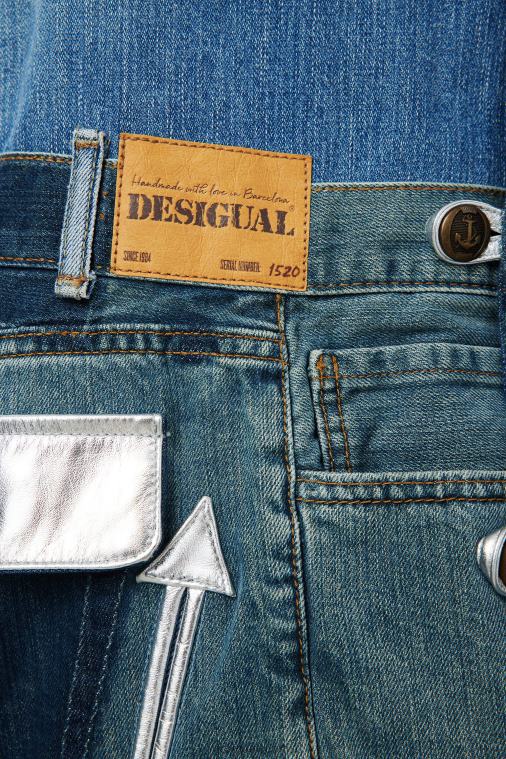 mikki hiiri -kuvake denim liivi - valkoinen Desigual naiset F4V04975 vaatetus