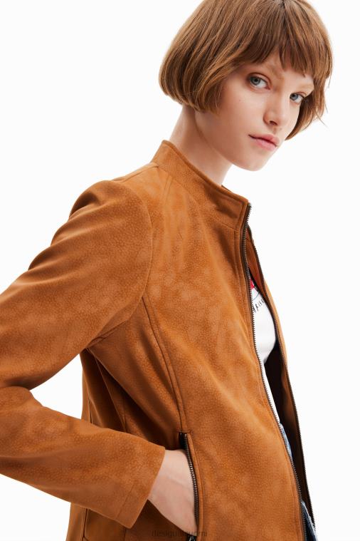 mokkanahkainen biker-takki Desigual naiset F4V04529 vaatetus