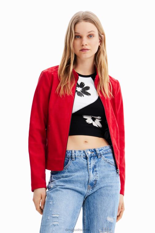 mokkanahkainen biker-takki Desigual naiset F4V04602 vaatetus