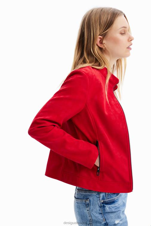 mokkanahkainen biker-takki Desigual naiset F4V04602 vaatetus