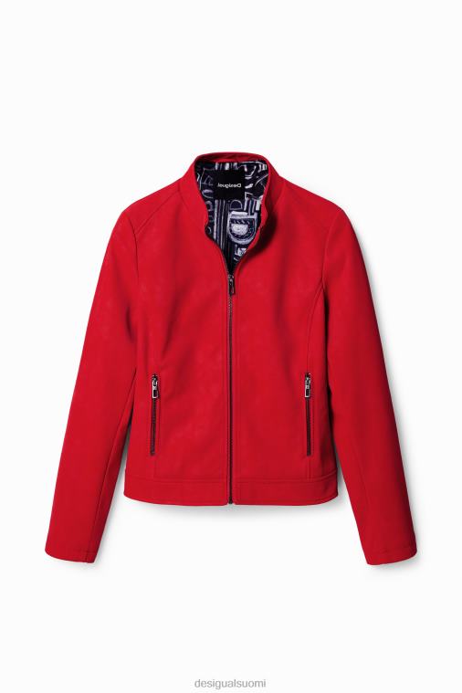 mokkanahkainen biker-takki Desigual naiset F4V04602 vaatetus
