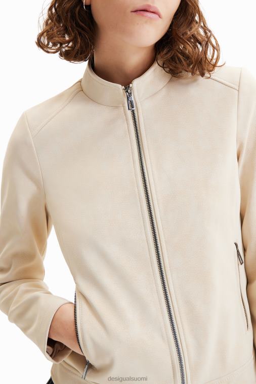 mokkanahkainen biker-takki Desigual naiset F4V04793 vaatetus