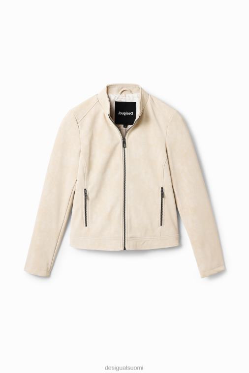 mokkanahkainen biker-takki Desigual naiset F4V04793 vaatetus