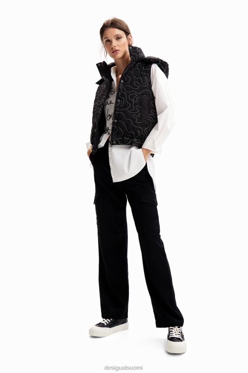 pehmustettu ruudullinen ompeluneule Desigual naiset F4V04233 vaatetus