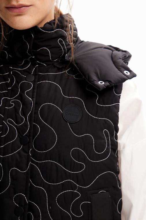 pehmustettu ruudullinen ompeluneule Desigual naiset F4V04233 vaatetus