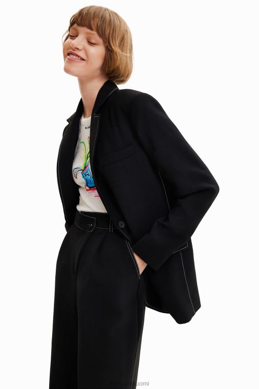 pitkä bleiseri ompeleilla Desigual naiset F4V04913 vaatetus