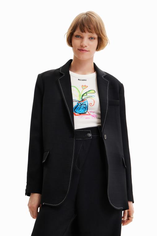 pitkä bleiseri ompeleilla Desigual naiset F4V04913 vaatetus