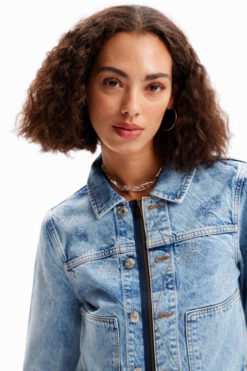 silmät denim kuorma-auton takki Desigual naiset F4V04427 vaatetus