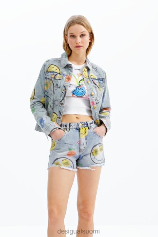 smiley oversize -farkkutakki Desigual naiset F4V04927 vaatetus