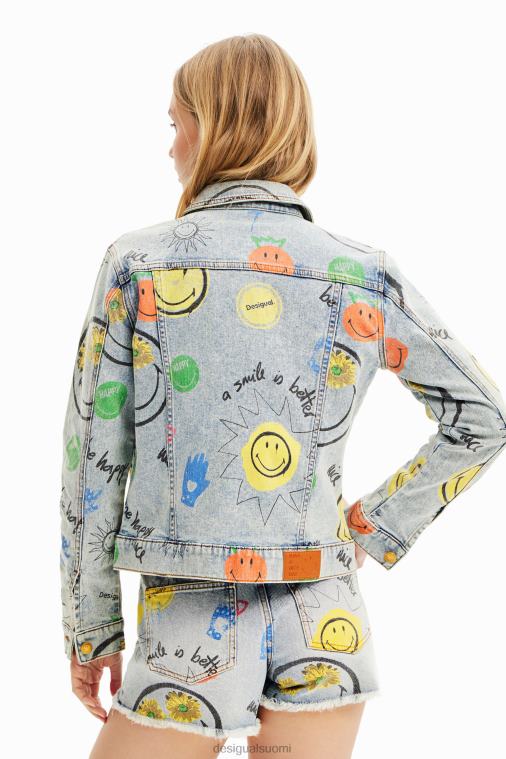 smiley oversize -farkkutakki Desigual naiset F4V04927 vaatetus
