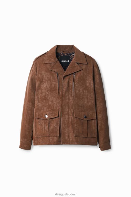 suora monitaskuinen takki Desigual naiset F4V041049 vaatetus