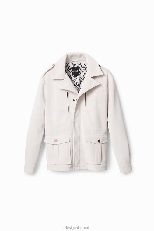 suoramallinen takki taskuilla Desigual naiset F4V041046 vaatetus