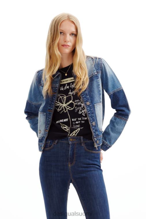 tilkkumainen farkkutakki Desigual naiset F4V04240 vaatetus