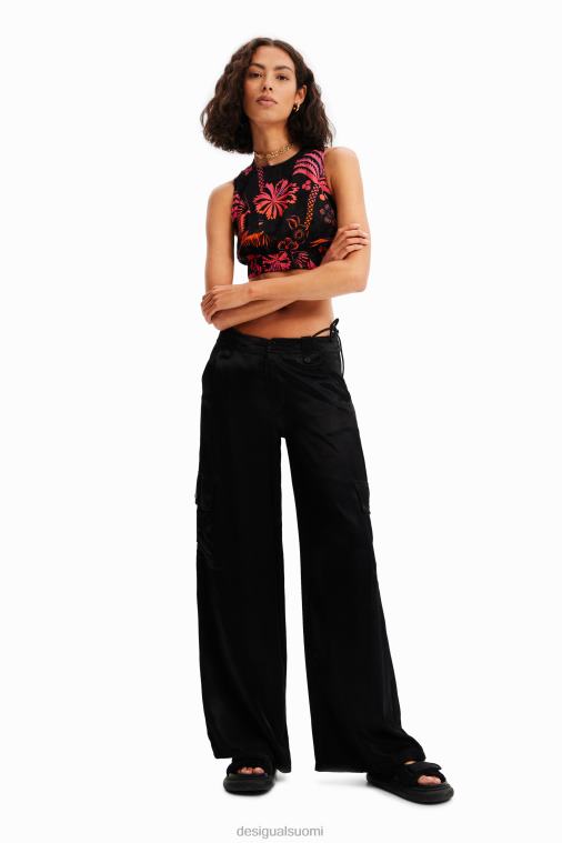 lyhyt trooppinen toppi olkaimet Desigual naiset F4V04792 vaatetus