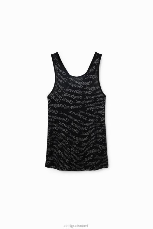 urheilullinen logoliivi toppi Desigual naiset F4V04628 vaatetus