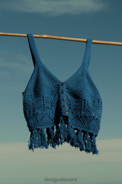 virkattu crop top Desigual naiset F4V04633 vaatetus