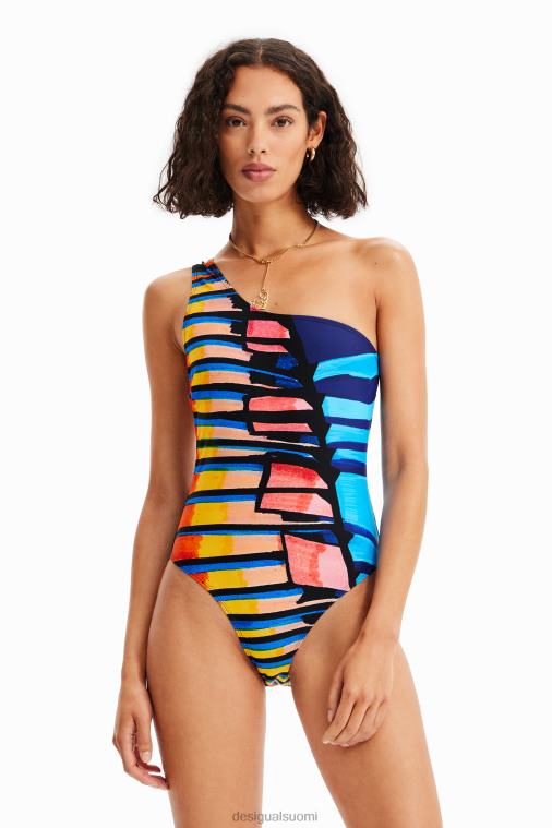 epäsymmetrinen nauhallinen uimapuku Desigual naiset F4V04838 vaatetus