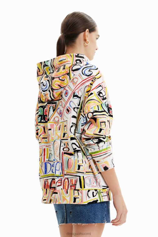 Disneyn mikki hiiri kuvitus collegepaita Desigual naiset F4V04920 vaatetus