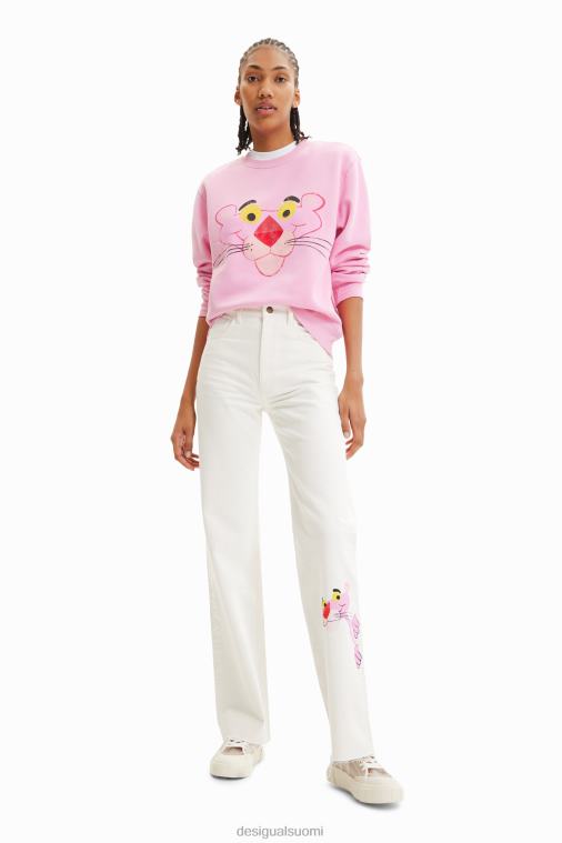 ahdistunut pinkki pantteri collegepaita Desigual naiset F4V04952 vaatetus