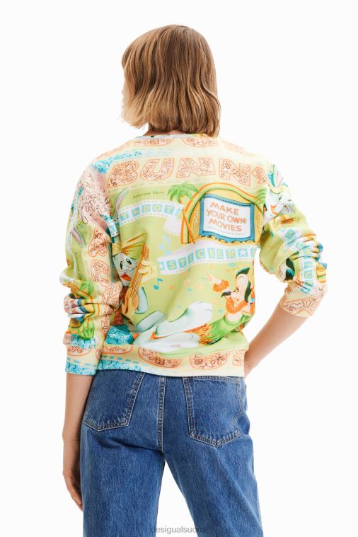 bugs pupu elokuva collegepaita Desigual naiset F4V04612 vaatetus