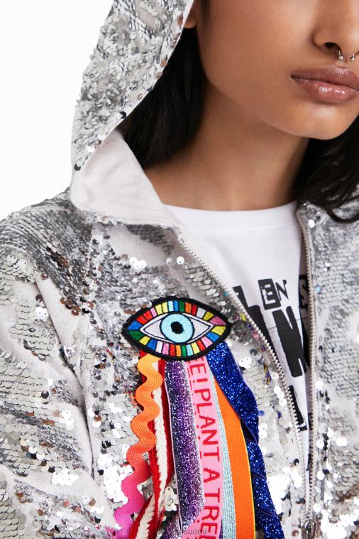 johnson hartig paljetoitu huppari Desigual naiset F4V041098 vaatetus