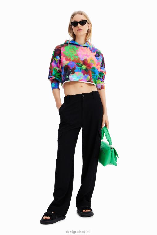 lyhyt oversize-huppari Desigual naiset F4V04500 vaatetus