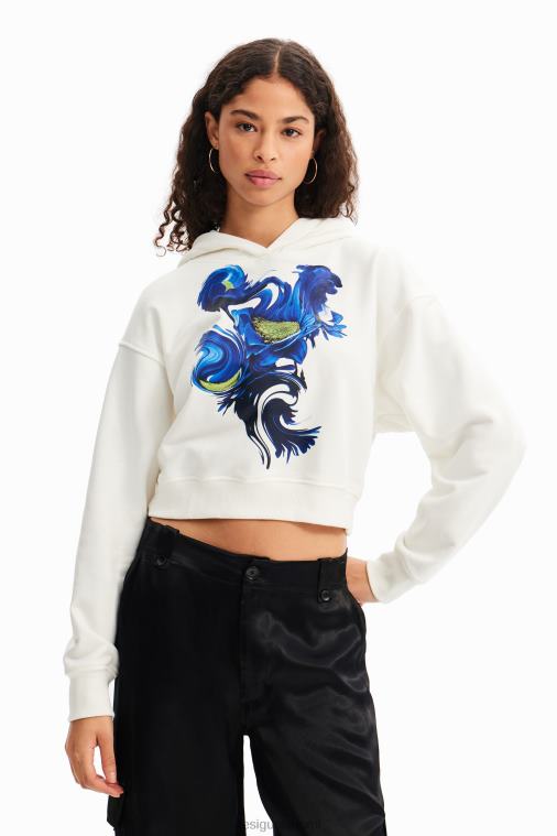 lyhyt taiteellinen huppari Desigual naiset F4V04830 vaatetus