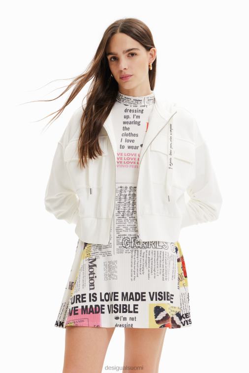 oversize-taskuinen collegepaita Desigual naiset F4V04337 vaatetus