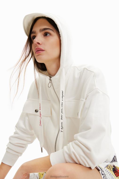 oversize-taskuinen collegepaita Desigual naiset F4V04337 vaatetus