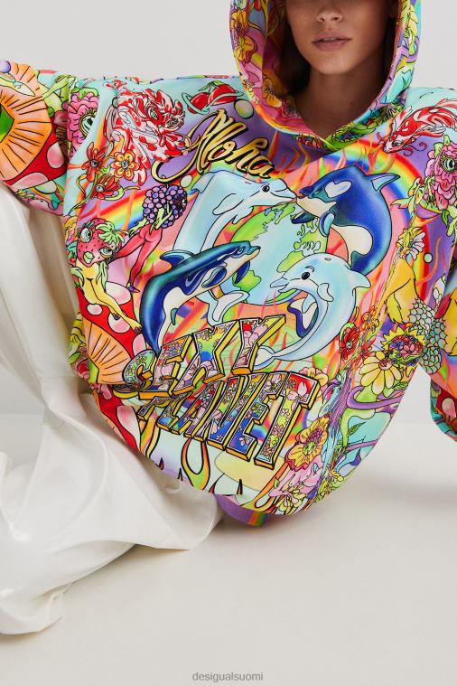 ylisuuri hupullinen paita Desigual naiset F4V041030 vaatetus