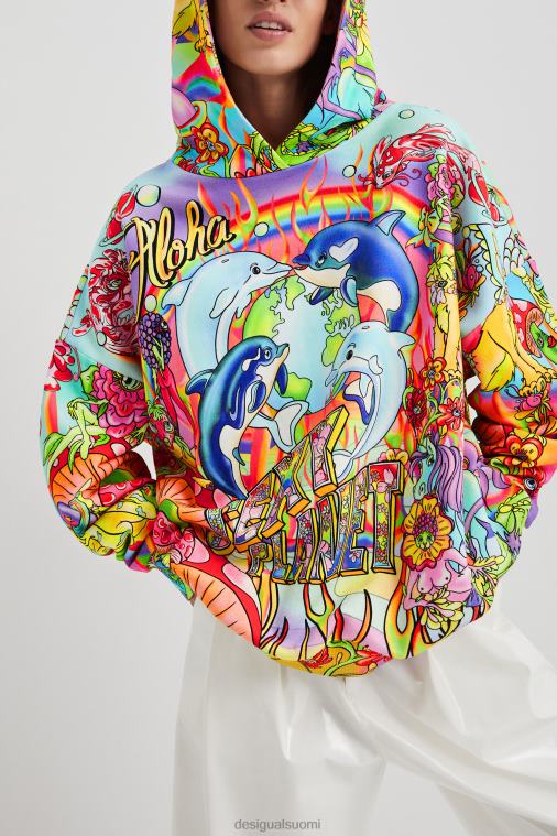 ylisuuri hupullinen paita Desigual naiset F4V041030 vaatetus