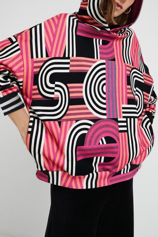 ylisuuri pitkä huppari Desigual naiset F4V041129 vaatetus